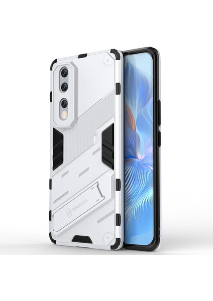 Honor 80 Pro 5g, Sert Pc Yumuşak Tpu Hibrid Kılıf Için Damla Koruma Koruma Kickstand Telefon Kapağı (Yurt Dışından)