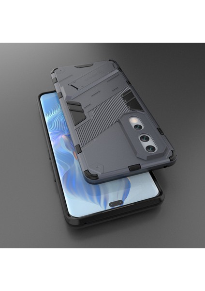 Honor 80 Pro 5g, Sert Pc Yumuşak Tpu Hibrid Kılıf Için Damla Koruma Koruma Kickstand Telefon Kapağı (Yurt Dışından) indirimleri