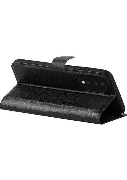 Honor 80 5g Litchi Doku Pu Deri Deri Stand Cüzdan Telefon Kapağı Tam Koruma Flip Scratch Anti Anti Tele Kılıfı (Yurt Dışından) fırsatları