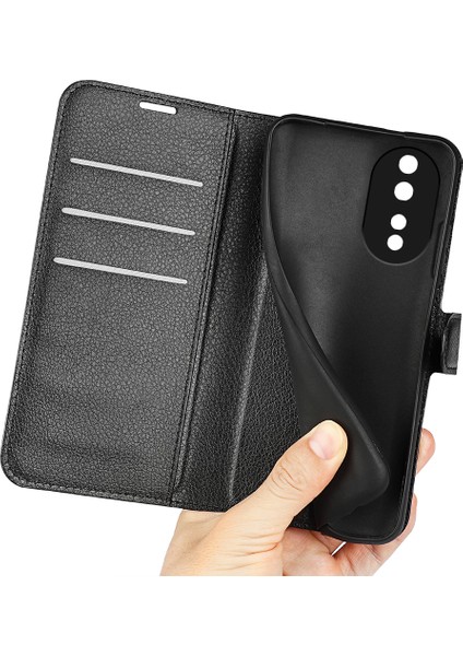 Honor 80 5g Litchi Doku Pu Deri Deri Stand Cüzdan Telefon Kapağı Tam Koruma Flip Scratch Anti Anti Tele Kılıfı (Yurt Dışından) indirimleri