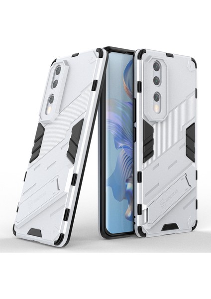 Honor 80 Pro 5g, Sert Pc Yumuşak Tpu Hibrid Kılıf Için Damla Koruma Koruma Kickstand Telefon Kapağı (Yurt Dışından) modelleri