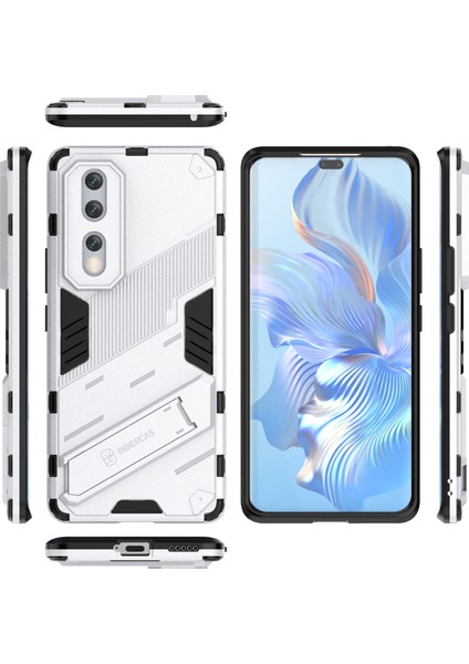Honor 80 Pro 5g, Sert Pc Yumuşak Tpu Hibrid Kılıf Için Damla Koruma Koruma Kickstand Telefon Kapağı (Yurt Dışından) fırsatları