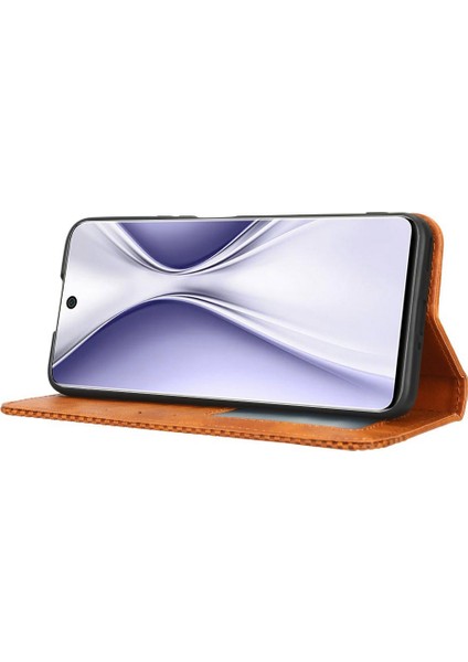 Retro Doku Huawei Nova 10Z 4g / Honor X20 Se Için Retro Doku Telefon Kılıfı, Pu Deri Cüzdan Stand Manyetik Otomatik Ahm-Scratch Anti-Scratch Akıllı Telefon Kapağı (Yurt Dışından)
