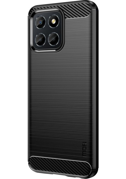 Onur Için X8 4g / X30I Fingerprint Önleyici Telefon Kılıfı Karbon Fiber Doku Esnek Tpu Fırçalanmış Koruyucu Kabuk (Yurt Dışından)