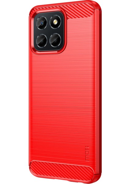 Onur Için X8 4g / X30I Fingerprint Önleyici Telefon Kılıfı Karbon Fiber Doku Esnek Tpu Fırçalanmış Koruyucu Kabuk (Yurt Dışından)