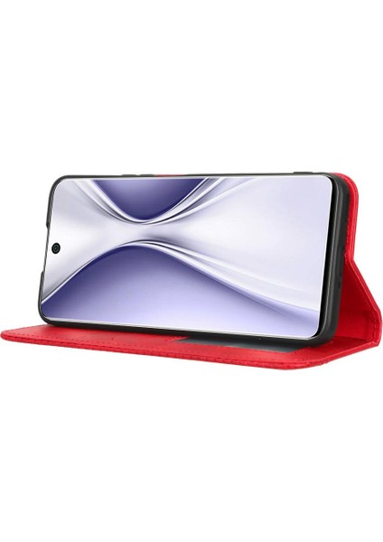 Retro Doku Huawei Nova 10Z 4g / Honor X20 Se Için Retro Doku Telefon Kılıfı, Pu Deri Cüzdan Stand Manyetik Otomatik Ahm-Scratch Anti-Scratch Akıllı Telefon Kapağı (Yurt Dışından)