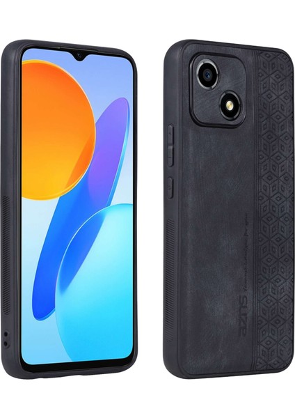 Azns Onur Için Play 30 5g Baskılı Desenli Telefon Kılıf Anti-Slip Yan Kenar Pu Deri Kaplamalı Tpu Arka Kapak (Yurt Dışından)