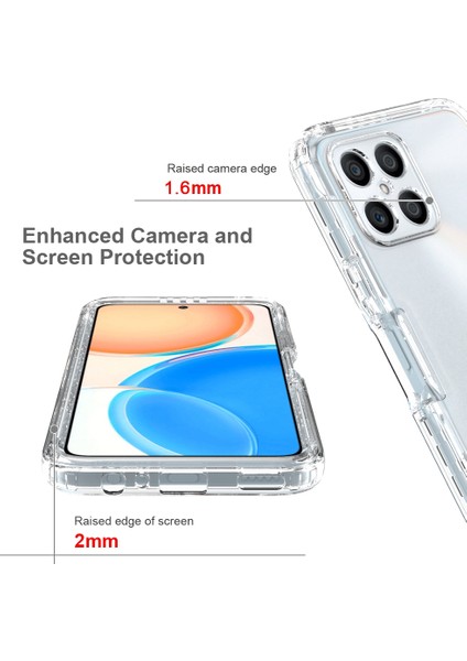 Honor X8 4g Anti-Cratch 2-1 Arada Tpu + Pc Telefon Kılıfı Gradyan Renk Kristal Temiz Koruyucu Kapak (Yurt Dışından) fırsatları