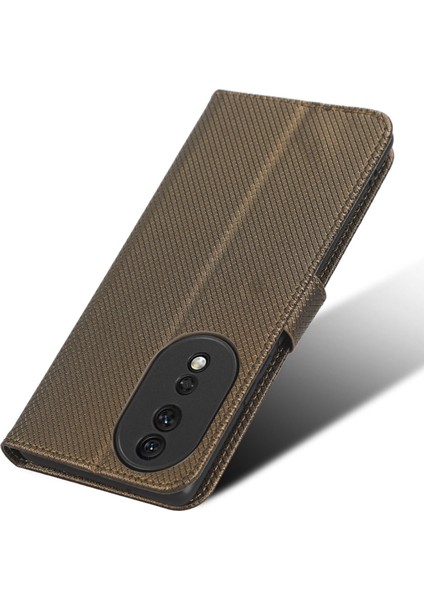 Honor 80 5g Elmas Doku Pu Deri Deri Telefon Kılıfı Katlanabilir Stand Manyetik Toka Cüzdan Kapağı (Yurt Dışından) fırsatları