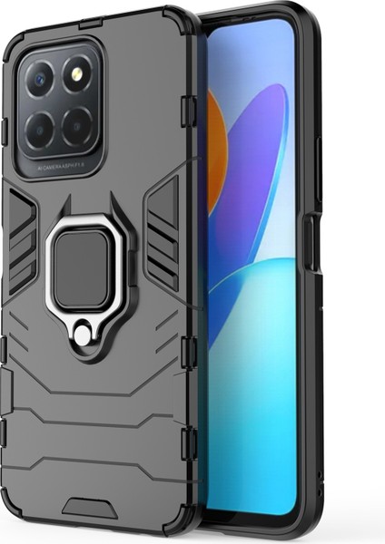 Honine Tutucu Kickstand Koruyucu Telefon Kapağı Honor X8 5g, Sert Pc Yumuşak Tpu Anti-Scratch Hibrit Kılıf (Yurt Dışından)