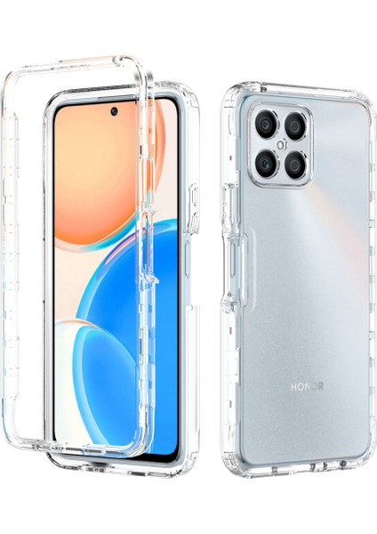 Honor X8 4g Anti-Cratch 2-1 Arada Tpu + Pc Telefon Kılıfı Gradyan Renk Kristal Temiz Koruyucu Kapak (Yurt Dışından)