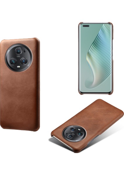Honor Magic5 Pro Calf Doku Telefon Kılıfı Deri Kaplamalı Pc Telefon Kapağı (Yurt Dışından)