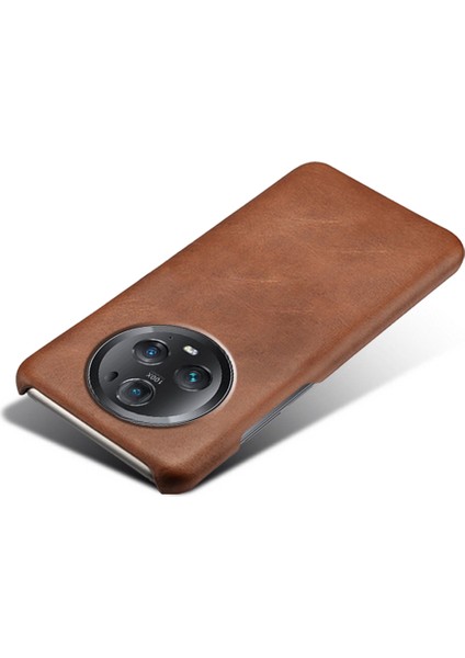 Honor Magic5 Pro Calf Doku Telefon Kılıfı Deri Kaplamalı Pc Telefon Kapağı (Yurt Dışından)