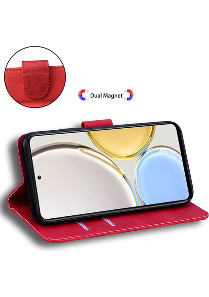 Onur Için X7A 5g Stand Cüzdan Kapağı Kaplan Deseni Basmış Pu Deri Flip Telefon Kılıfı (Yurt Dışından) fırsatları