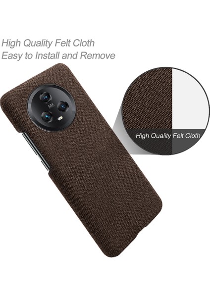 Honor Magic5 Cep Telefonu Kılıfı Için Doğru Renk Antik Karşı Sork Pc+Kumaş Telefon Geri Kapak (Yurt Dışından) modelleri