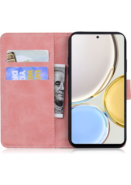 Honor X8A 4g Cüzdan Kılıfı Tiger Baskılı Pu Deri Flip Folio Telefon Kapağı Stand (Yurt Dışından) modelleri