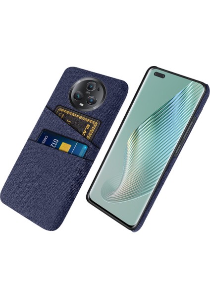 Honor Magic5 Pro Sihir Için Telefon Kılıfı Çift Kart Yuvaları Bez Doku Pc Telefon Kapağı (Yurt Dışından)