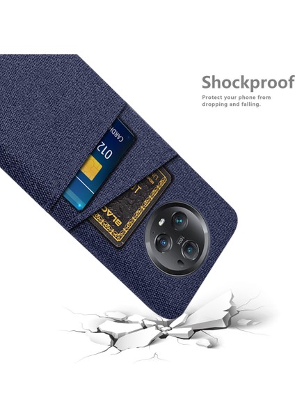Honor Magic5 Pro Sihir Için Telefon Kılıfı Çift Kart Yuvaları Bez Doku Pc Telefon Kapağı (Yurt Dışından)