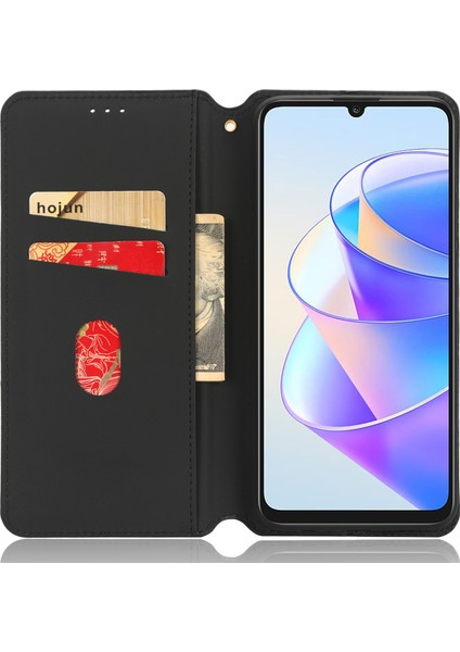 Onur Için X7A 5g Cüzdan Stand Telefon Kılıfı Pu Deri Baskılı Rhombus Desen Telefon Kapağı (Yurt Dışından) fırsatları