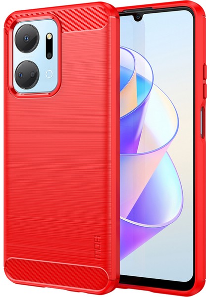 Onur X7A 5g / Play 40 Plus 5g Karbon Fiber Fırçalı Telefon Kabuğu Için Tpu Kapağı (Yurt Dışından)