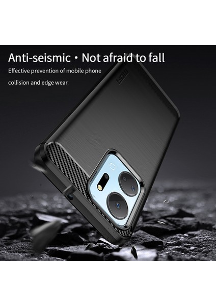 Onur X7A 5g / Play 40 Plus 5g Karbon Fiber Fırçalı Telefon Kabuğu Için Tpu Kapağı (Yurt Dışından) fırsatları