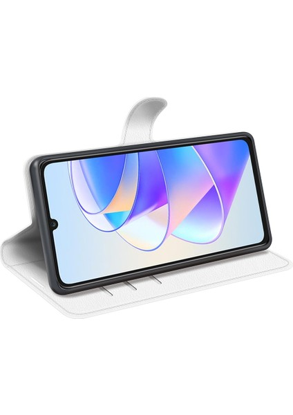 Onur Için X7A 4g Stand Cüzdan Pu Deri Telefon Kılıfı Litchi Doku Kıvlatıcı Anti-Slatch Telefon Kapağı (Yurt Dışından) fırsatları