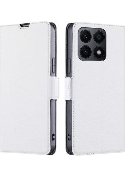 Onur Için X8A 4g Ultra Ince Telefon Kılıfı Pu Deri Stand Kartı Yuvası Koruyucu Kapak (Yurt Dışından)