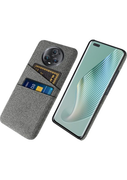 Honor Magic5 Pro Sihir Için Telefon Kılıfı Çift Kart Yuvaları Bez Doku Pc Telefon Kapağı (Yurt Dışından)