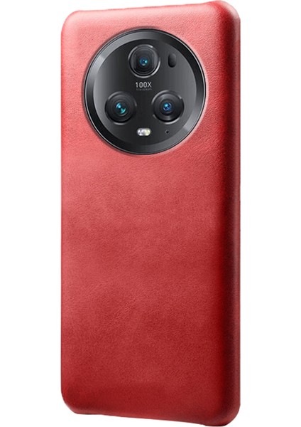 Honor Magic5 Pro Calf Doku Telefon Kılıfı Deri Kaplamalı Pc Telefon Kapağı (Yurt Dışından)