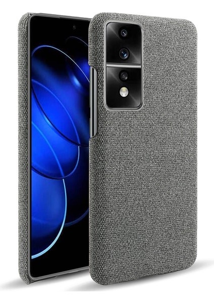 Honor 80 Gt 5g Damla Dayanıklı Cep Telefonu Kılıfı Düz ​​renk Sert Pc+Bez Telefon Geri Kapak (Yurt Dışından)