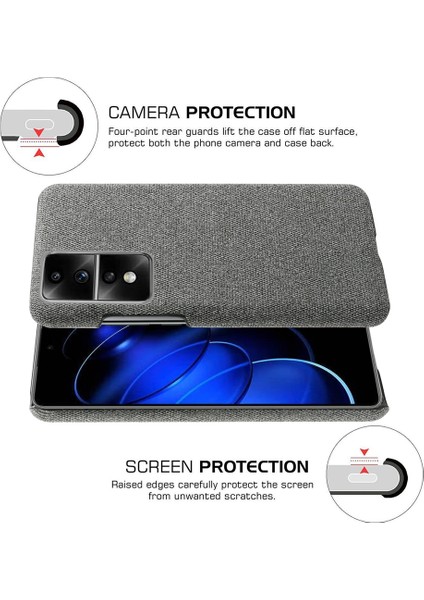 Honor 80 Gt 5g Damla Dayanıklı Cep Telefonu Kılıfı Düz ​​renk Sert Pc+Bez Telefon Geri Kapak (Yurt Dışından) fırsatları