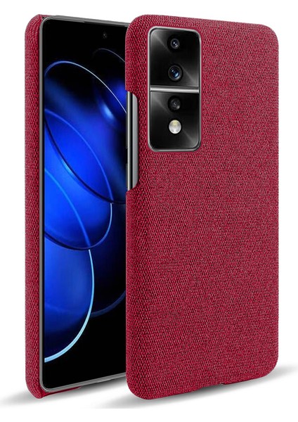 Honor 80 Gt 5g Damla Dayanıklı Cep Telefonu Kılıfı Düz ​​renk Sert Pc+Bez Telefon Geri Kapak (Yurt Dışından)