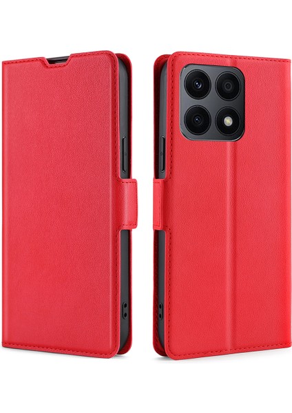 Onur Için X8A 4g Ultra Ince Telefon Kılıfı Pu Deri Stand Kartı Yuvası Koruyucu Kapak (Yurt Dışından)