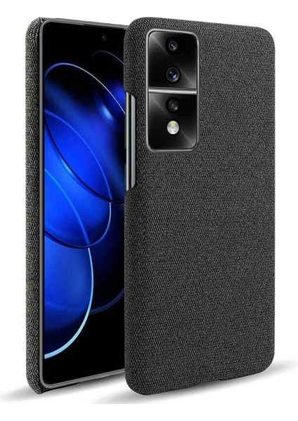 Honor 80 Gt 5g Damla Dayanıklı Cep Telefonu Kılıfı Düz ​​renk Sert Pc+Bez Telefon Geri Kapak (Yurt Dışından)