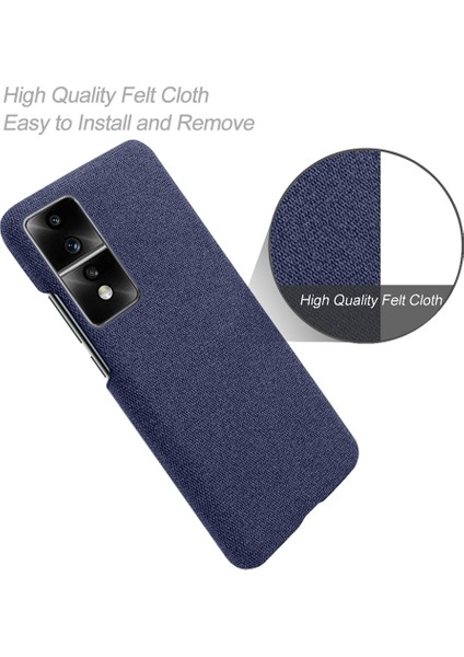 Honor 80 Gt 5g Damla Dayanıklı Cep Telefonu Kılıfı Düz ​​renk Sert Pc+Bez Telefon Geri Kapak (Yurt Dışından) modelleri