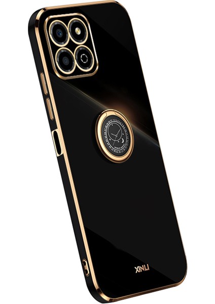 Onur Için Xinli 4g Elektrapılaşma Çerçeve Telefon Kılıf Yüzüğü Kickstand Tpu Arka Kapak (Yurt Dışından)