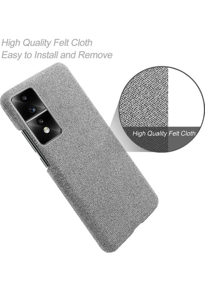 Honor 80 Gt 5g Damla Dayanıklı Cep Telefonu Kılıfı Düz ​​renk Sert Pc+Bez Telefon Geri Kapak (Yurt Dışından) modelleri