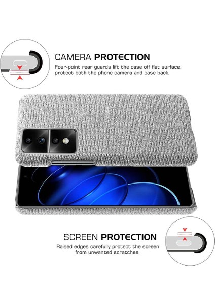 Honor 80 Gt 5g Damla Dayanıklı Cep Telefonu Kılıfı Düz ​​renk Sert Pc+Bez Telefon Geri Kapak (Yurt Dışından) fırsatları