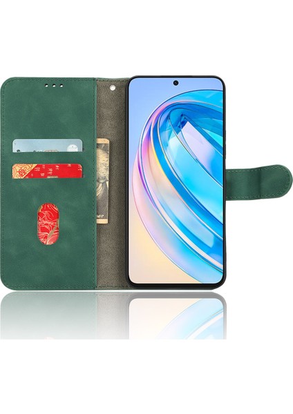 Honor X8A 4g Cilt Dostu Pu Deri Telefon Kılıfı Stand Koruyucu Telefon Cüzdan Kapağı (Yurt Dışından) modelleri
