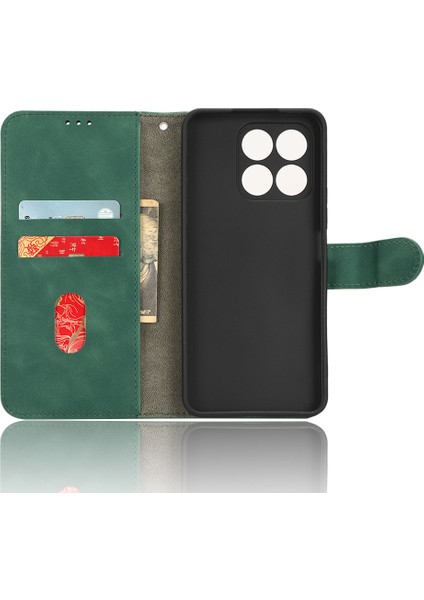 Honor X8A 4g Cilt Dostu Pu Deri Telefon Kılıfı Stand Koruyucu Telefon Cüzdan Kapağı (Yurt Dışından) indirimleri