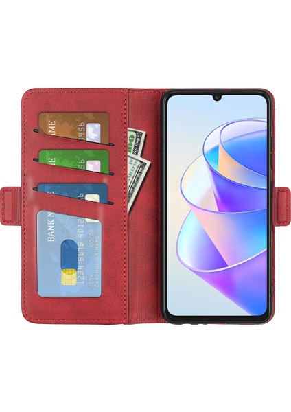 Onur Için X7A 4g Telefon Kılıfı Deri Buzağı Dokusu Manyetik Stand Cüzdan Cep Telefonu Kapağı (Yurt Dışından) modelleri