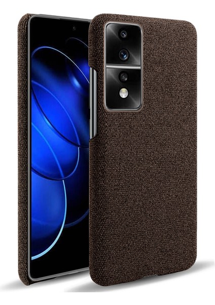 Honor 80 Gt 5g Damla Dayanıklı Cep Telefonu Kılıfı Düz ​​renk Sert Pc+Bez Telefon Geri Kapak (Yurt Dışından)