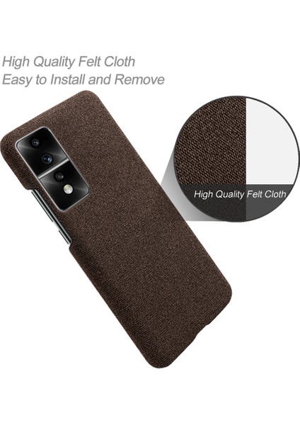 Honor 80 Gt 5g Damla Dayanıklı Cep Telefonu Kılıfı Düz ​​renk Sert Pc+Bez Telefon Geri Kapak (Yurt Dışından) modelleri