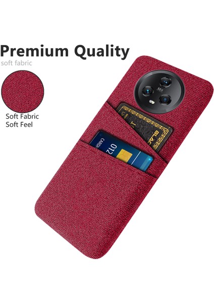 Çift Kart Yuvaları Honor Magic5 Için Telefon Kılıfı, Kumaş Doku Sert Pc Koruyucu Telefon Kapağı (Yurt Dışından) fiyatları