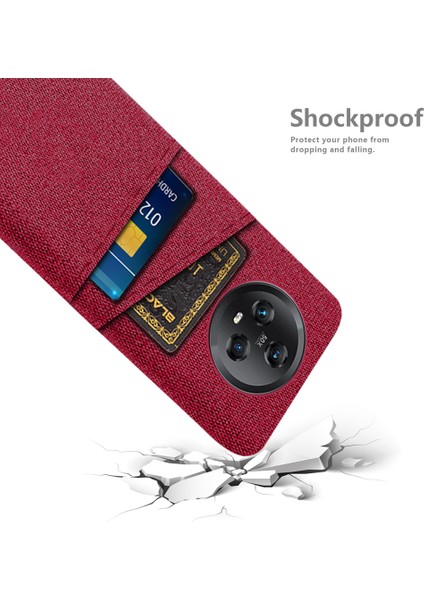 Çift Kart Yuvaları Honor Magic5 Için Telefon Kılıfı, Kumaş Doku Sert Pc Koruyucu Telefon Kapağı (Yurt Dışından) fırsatları