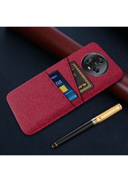 Çift Kart Yuvaları Honor Magic5 Için Telefon Kılıfı, Kumaş Doku Sert Pc Koruyucu Telefon Kapağı (Yurt Dışından) indirimleri