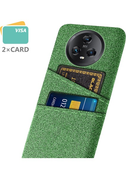 Çift Kart Yuvaları Honor Magic5 Için Telefon Kılıfı, Kumaş Doku Sert Pc Koruyucu Telefon Kapağı (Yurt Dışından) modelleri