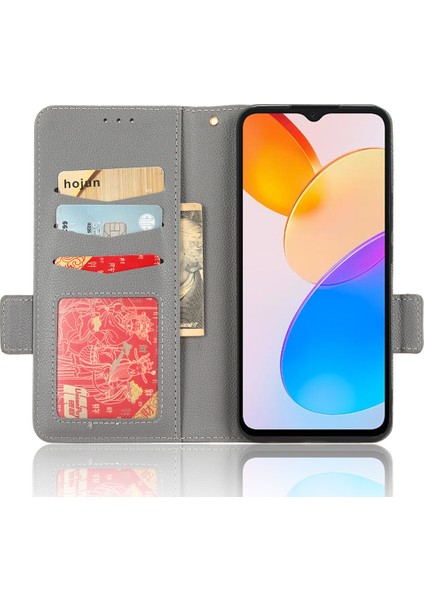 Onur Için X5 4g Litchi Doku Cüzdan Stand Telefon Kapağı Pu Deri Manyetik Telefon Kılıfı (Yurt Dışından) modelleri