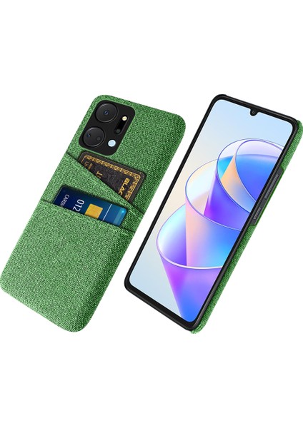 Honor X7A 5g Anti-Dut Bezi Doku Telefon Kapağı Cep Telefonu Koruyucu Kılıf 2 Kart Yuvası (Yurt Dışından)