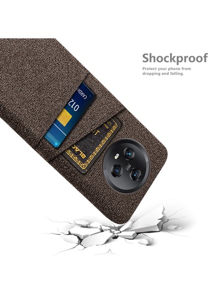 Çift Kart Yuvaları Honor Magic5 Için Telefon Kılıfı, Kumaş Doku Sert Pc Koruyucu Telefon Kapağı (Yurt Dışından) fırsatları